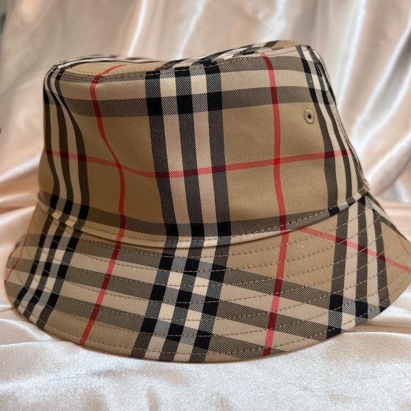 🚫SOLD🚫Vintage Check Technical Cotton Bucket Hat - Picture 5 of 9